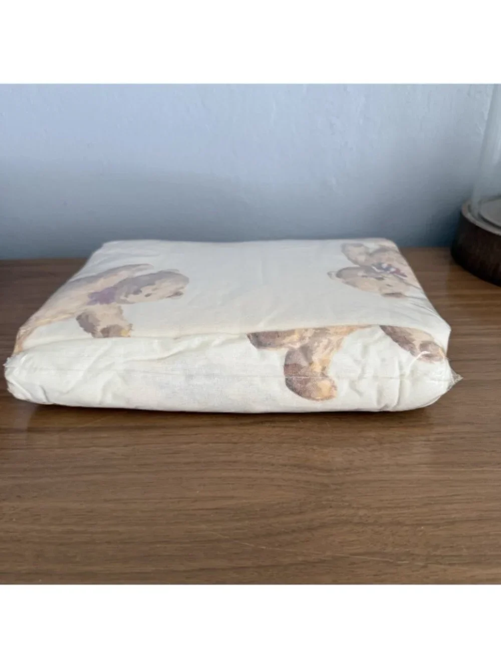 Vintage WestPoint Stevens 100% Cotton Flannel Twin Fitted Sheet Teddy Bear